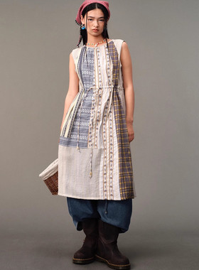 AUBRUINO 拼接连衣裙25年秋冬AO25AWD-I0WNWE——1680