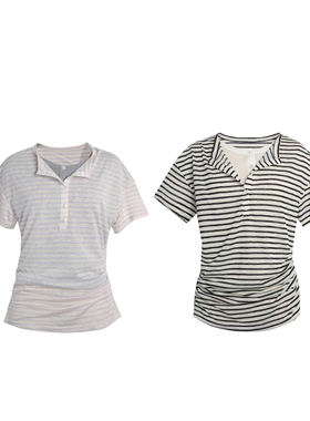 MAKE IF 假两件条纹针织衫25年春夏XLM2025SSIF0013——790