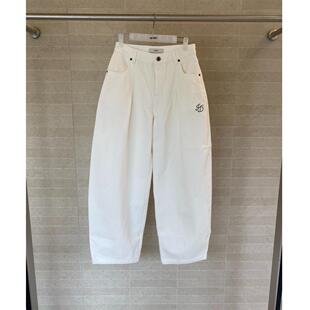ICE DUST弯刀白色牛仔裤26PFDE02——1880
