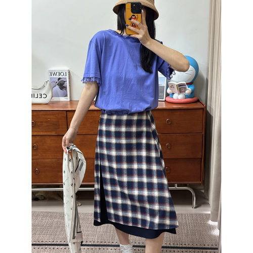 EENK 简约复古半裙25年冬EEB-1P451-SK06-MU——2850