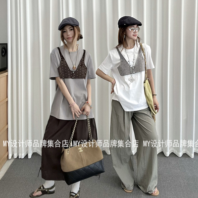Journal Record  短袖拼接显瘦T恤JWIBKT200616——1499