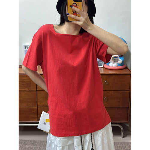 EENK 方领T恤25年春款EEA-1P150-TS04-BE/IV/RD——950