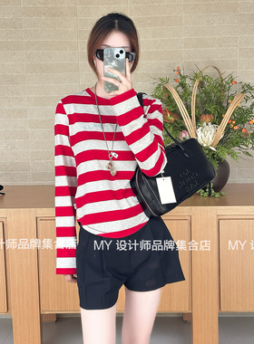 SHORT SeNTence 条纹长袖T恤25年秋冬25AWTS03-SP95——1000