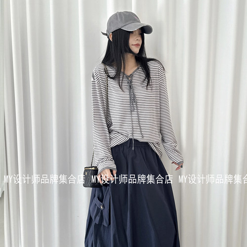Journal Record条纹条袖T恤JWIBKS370566——1599