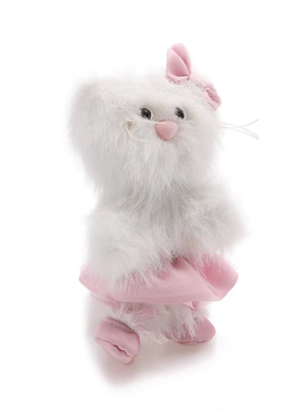 SFSG 白色跳舞站姿小猫挂件25年秋冬SFG5BACO28WHX00F——199