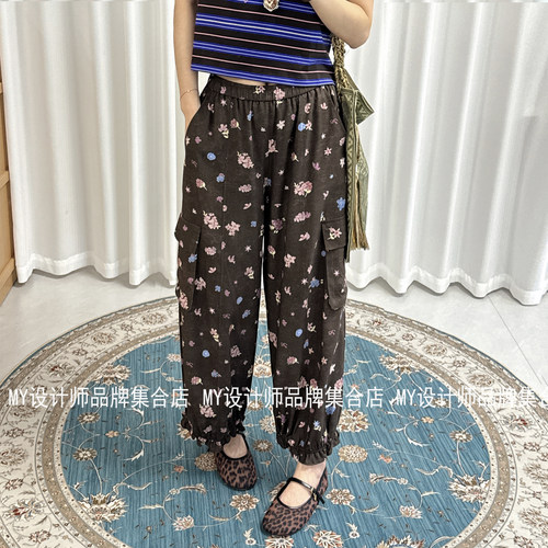 Journal record碎花复古休闲裤JWIAKK371299——1399