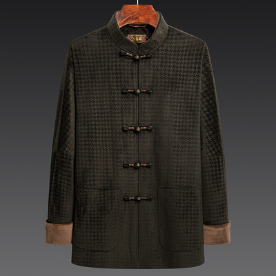 百福龙唐装中式男装连袖外套