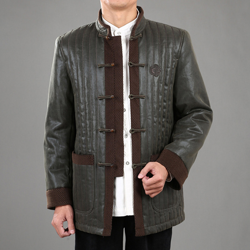 百福龙男式唐装棉衣 中式时尚休闲棉袄加大码  唐装男装棉袄,男装,唐装,淘宝优惠券,粉丝福利购,淘宝优惠卷