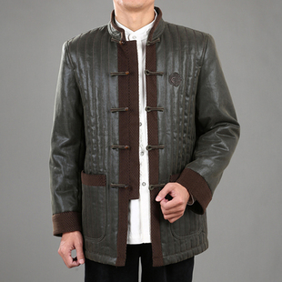 中式 棉衣 时尚 休闲棉袄加大码 棉袄 百福龙男式 男装 唐装