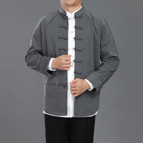 百福龙中式唐装外套青年休闲外套