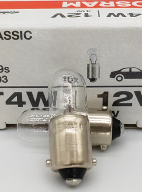 欧司朗 OSRAM 12V 24V T4W 37R E1 3893 3930 BA9s T8.5 汽车灯泡