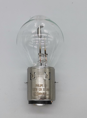 飞利浦 12728 S2 PHILIPS DUPLO 12V35/35W E1双爪桃型摩托车灯泡