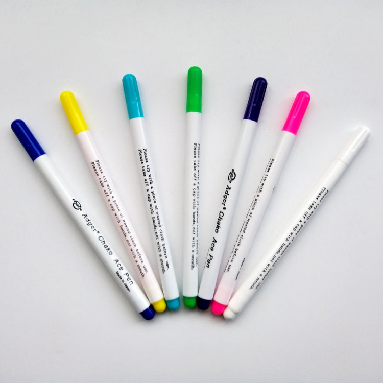 水溶笔衣服裁缝划线水消笔服装水洗点位笔布用彩色记号笔气消色笔