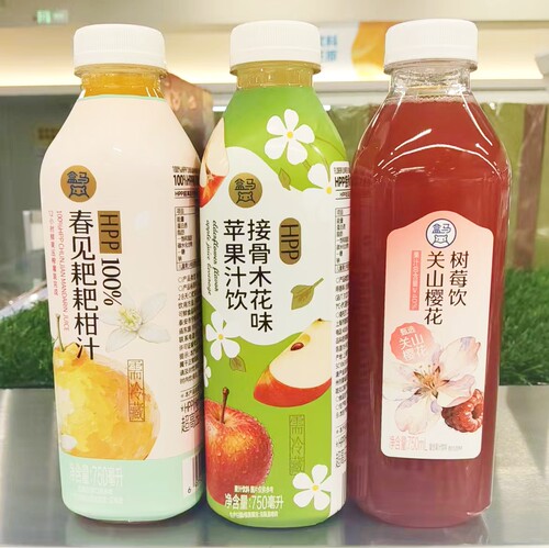 盒马春见耙耙柑汁关山樱花树莓饮