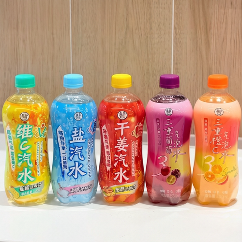盒马三重橙C气泡水葡萄气泡水