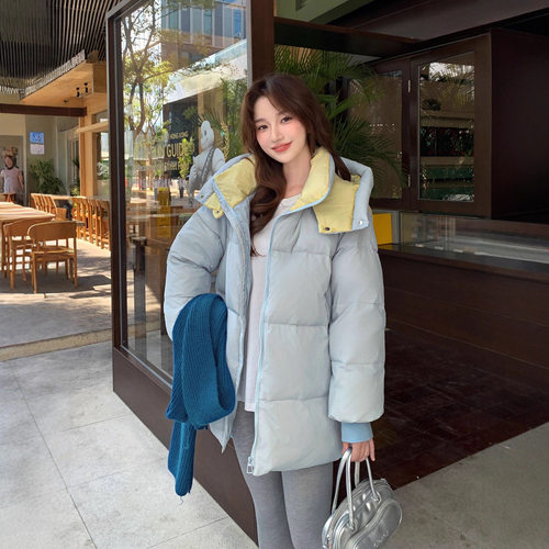 冬由记大码羽绒服胖mm200斤加肥加大250宽松加厚中长白鸭绒外套女