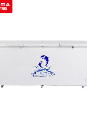 Aucma/澳柯玛 BC/BD-737TC商用卧式大容量冰柜单温双门冷柜冷冻柜