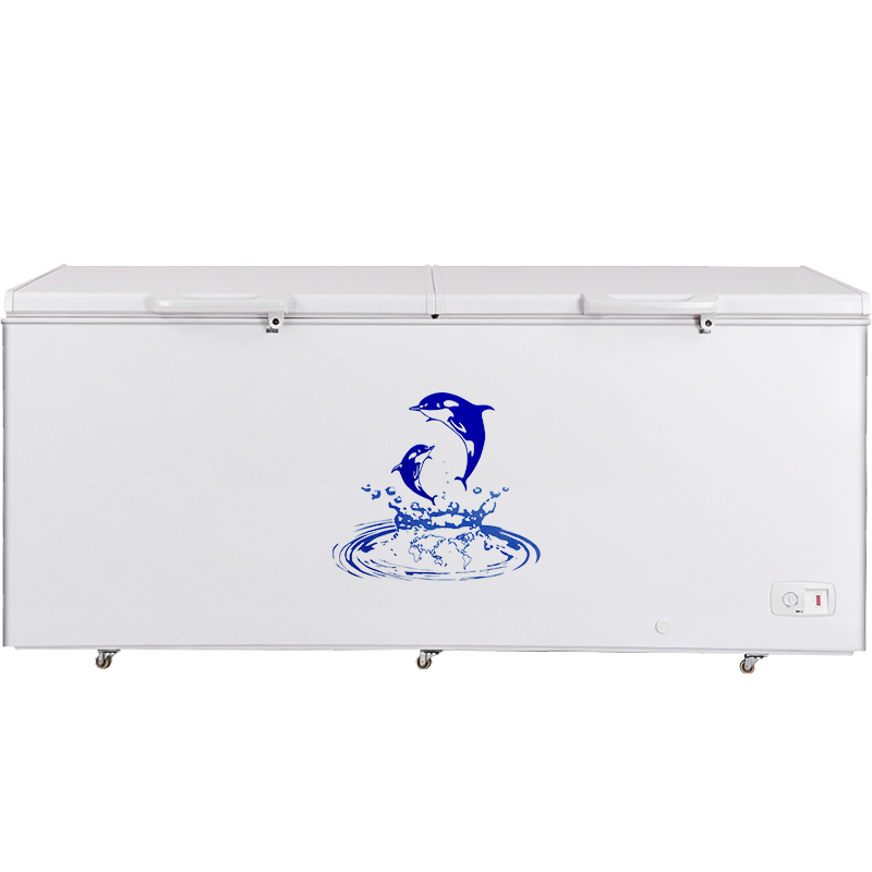 Aucma/澳柯玛 BC/BD-560TC商用大冰柜单温卧式冷冻柜冷冻冷藏转换