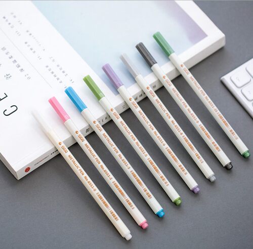 正品斯塔sta多用途 金属色照片笔贺卡笔 相册笔金属笔10色