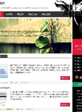 5002如影随形黑色个人博客HTML5模板源码个人主页个人简历源码