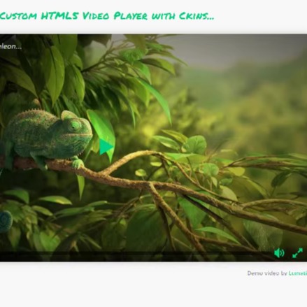 0552HTML5在线视频播放器代码该视频播放器内置有三种皮肤