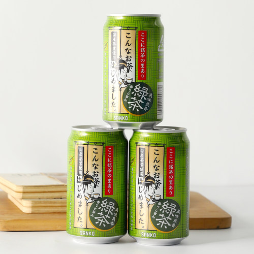 三口铭里绿茶风味饮料