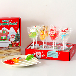 小可艾阿嬷圣诞棒棒糖平安夜创意趣味造型圣诞节日糖果儿童小零食