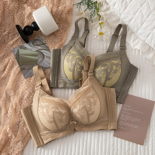 正品 蕾丝聚拢加厚内衣女无钢圈小胸超厚6CM文胸罩收副乳 8535爆款