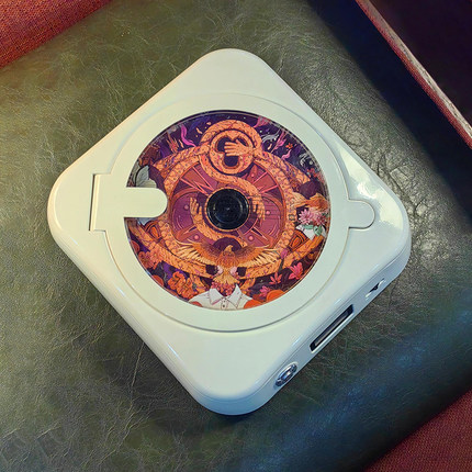 巫单曲人生W 便携复古家用蓝牙充电CD机随身听光盘播放机情侣礼物