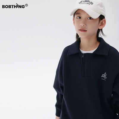 男童冬装一体绒翻领卫衣打底衫潮