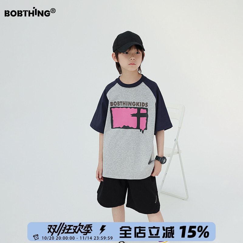 男童夏装插肩短袖T恤半袖上衣潮