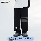 2026新款 儿童4杠条卫裤 简约百搭长裤 男童春装 中大童直筒休闲裤 子