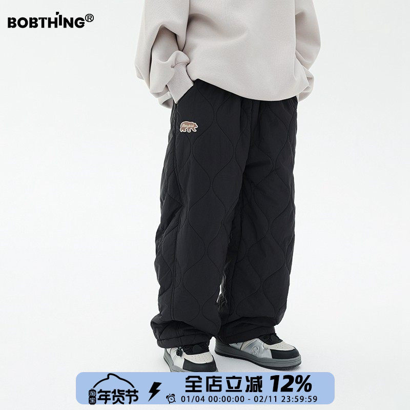 儿童冬季夹棉裤子保暖长裤直筒裤男童加绒加厚运动裤潮童装休闲裤