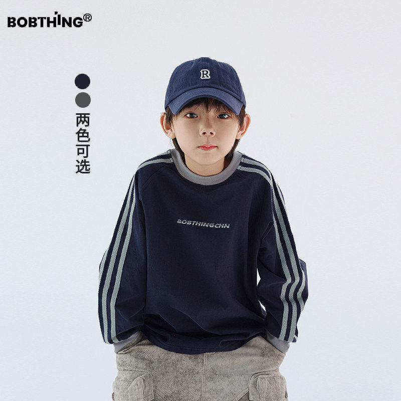 男童运动风T恤秋冬季长袖上衣儿童针织棉打底衫潮牌童装圆领体恤,童装/婴儿装/亲子装,T恤,淘宝优惠券,粉丝福利购,淘宝优惠卷