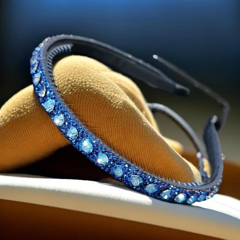 米龙超闪水晶满钻皮料发箍头饰