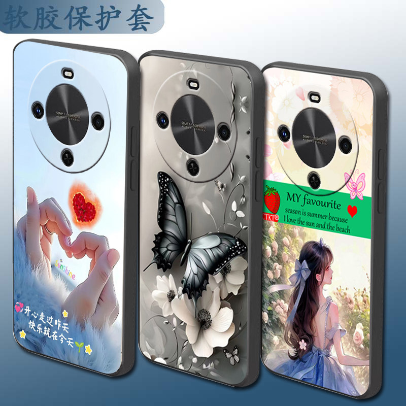 适用于华为畅享70x活力版手机壳磨砂套硅胶情侣直边卡通防摔套软壳个性全包镜头手机套保护套网红时尚全包潮