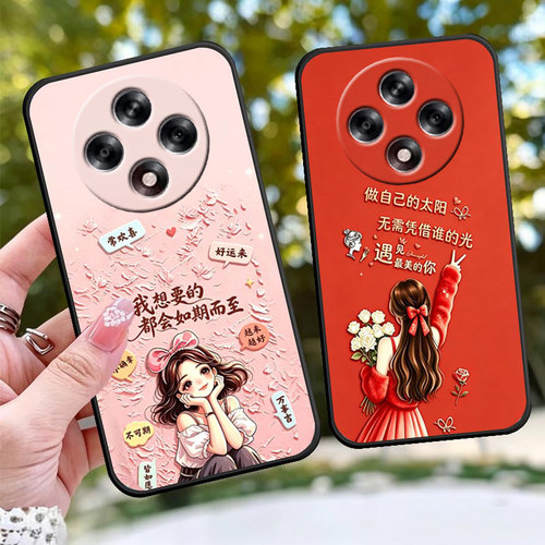 适用于OPPOA3IPLUS手机壳PKA110方边磨砂套软壳保护套卡通女神款TPU手机套情侣个性防摔套网红全包边时尚潮牌
