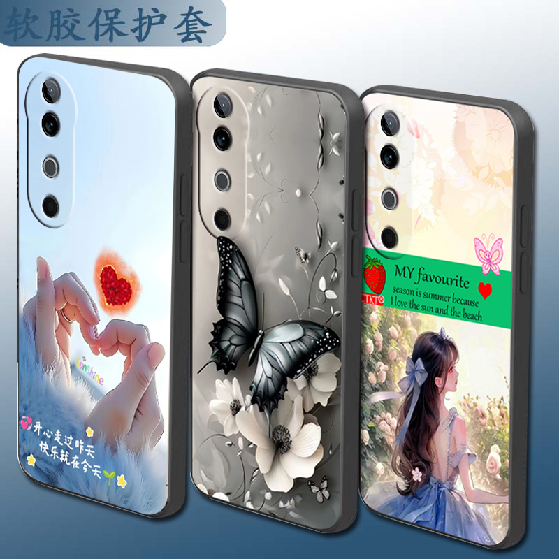 适用于vivoS19手机壳V2364A手机套vos19网红个性时尚全包镜头硅胶直边保护套卡通软壳防摔套情侣磨砂套防摔潮