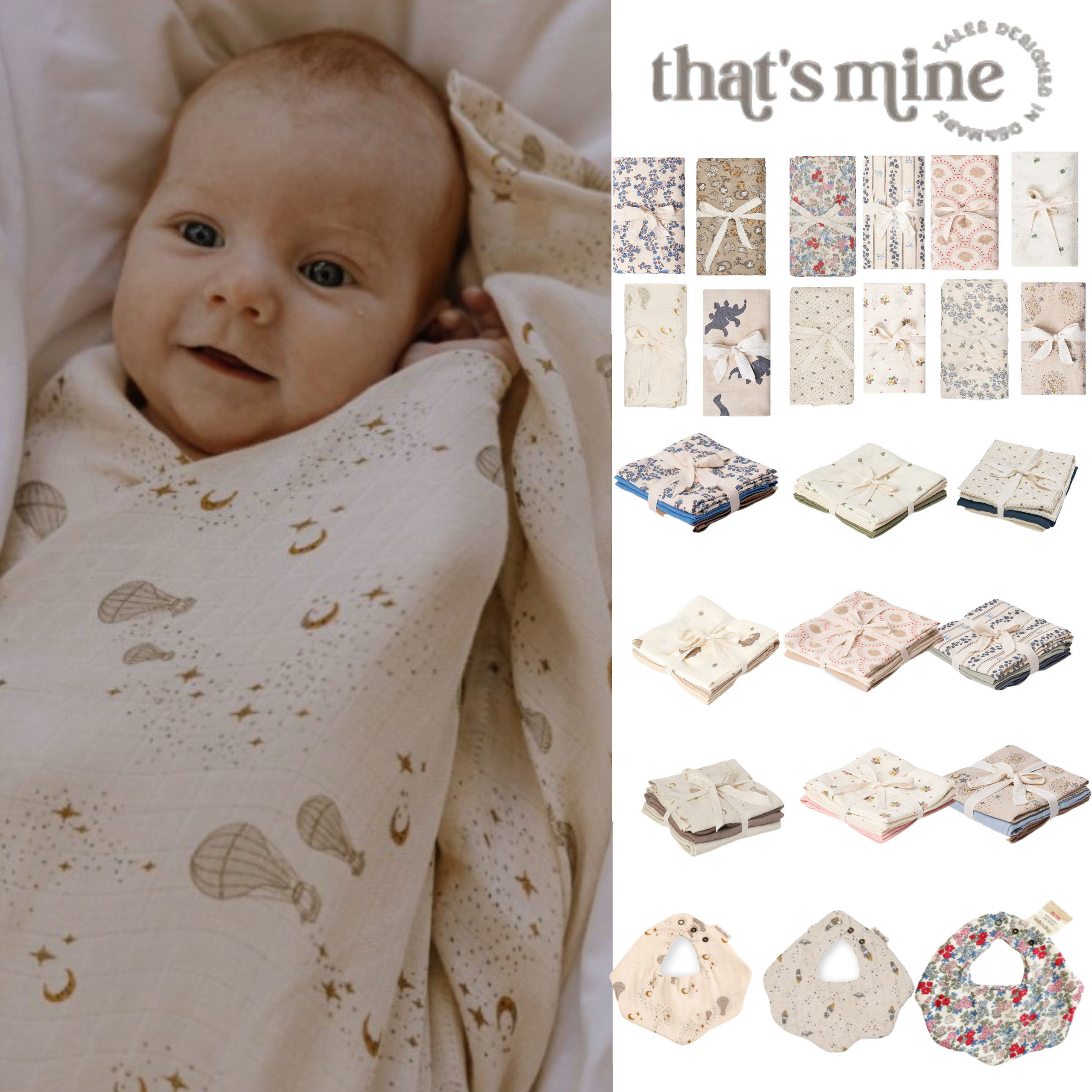 现货丹麦thatsmine婴幼儿有机棉纱布巾浴巾薄盖毯新生儿襁褓巾,婴童用品,浴巾,淘宝优惠券,粉丝福利购,淘宝优惠卷