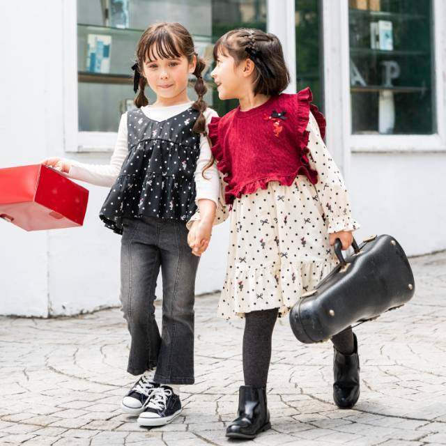 纯原kp刺绣小兔蝴蝶结针织马甲