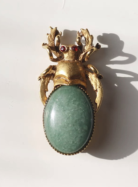 Askew London正品圣甲虫胸针简约中古董艺术珠宝vintage全新