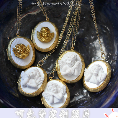 回流头像相片盒复古礼物吊坠项链