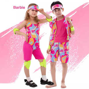 万圣节狂欢节芭比同款电影角色扮演派对cos服儿童表演服演出服装