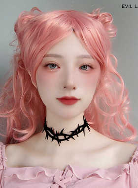 哥特风角色扮演万圣节荆棘项链