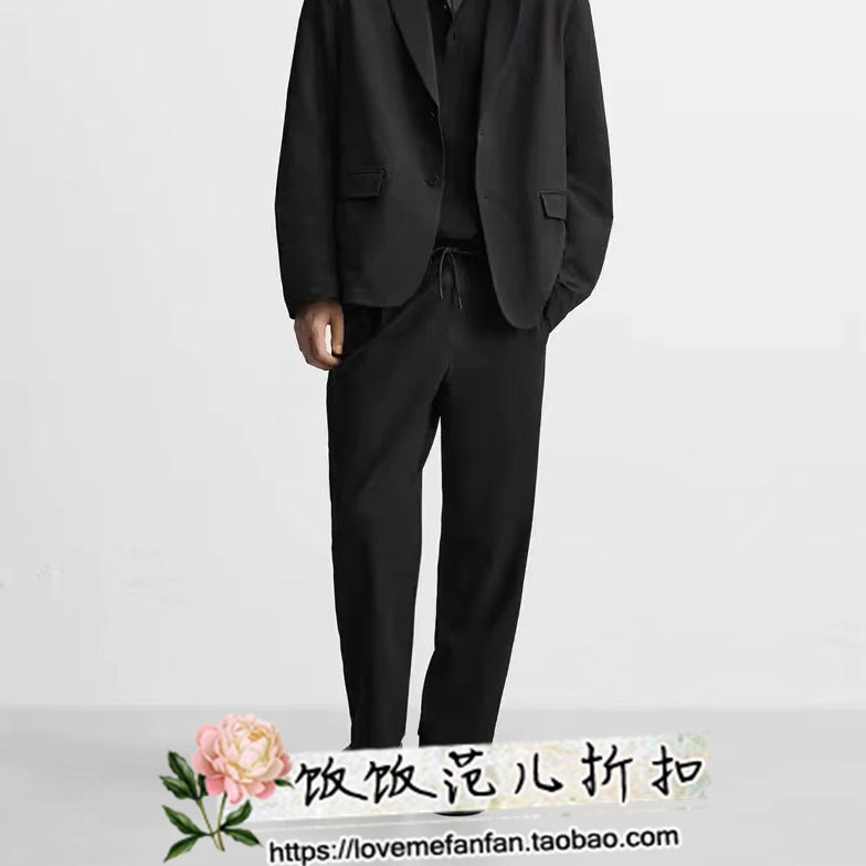 2015新款 男装 黑色商务舒适简约休闲正装西装外套 现货2色