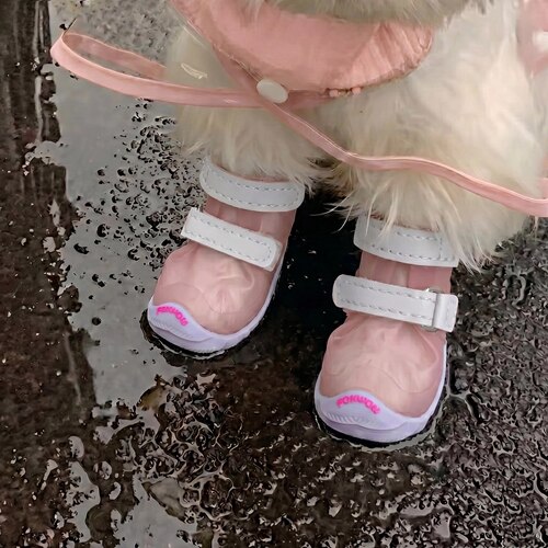 狗狗雨鞋Fokwow狗鞋djj狗鞋小型犬小狗雨鞋宠物比熊鞋子泰迪凉鞋