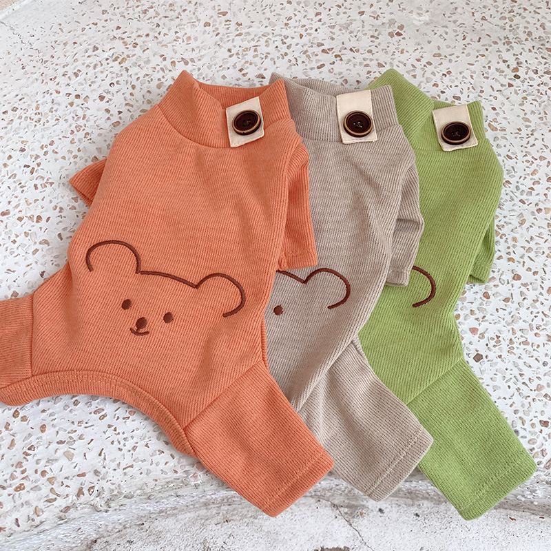 狗狗衣服春装柯基泰迪比熊小型犬柴犬雪纳瑞博美猫咪宠物薄款四脚