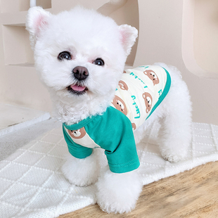 西高地春装T恤宠物小型犬猫咪小狗狗泰迪比熊博美雪纳瑞衣服开春