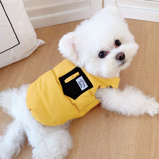 狗狗衣服冬装 小型犬泰迪比熊雪纳瑞高级感宠物马甲可牵引 2025新款
