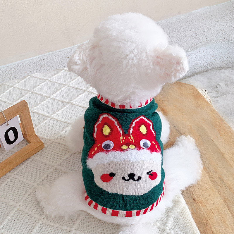 新年娃娃毛衣宠物狗狗衣服秋冬